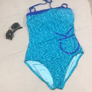NWOT-Calvin Klein blue one piece